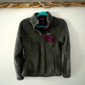 Patagonia Re-Tool Snap T Gray Fleece Pullover Small